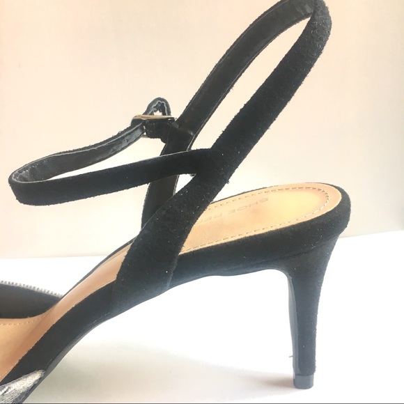 Buffalo Check Flannel Heels - Ankle Strap Plaid - Picture 4 of 8